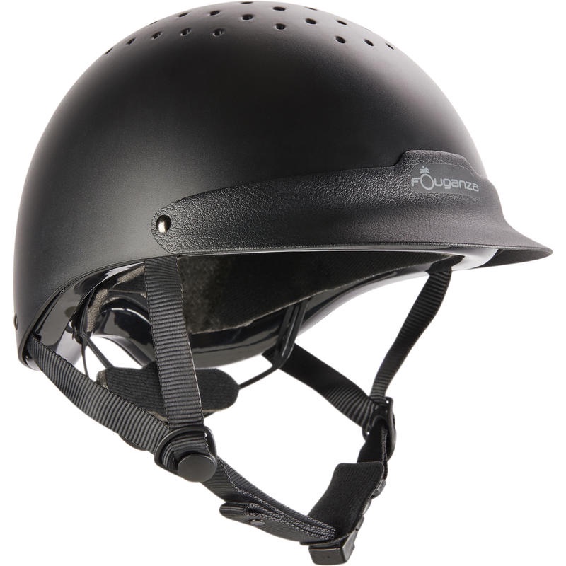 HELM BERKUDA FOUGANZA 100 &amp; 500 PRODUK IMPORT ORIGINAL FAOUGANZA HORSE RIDING HELMET HITAM