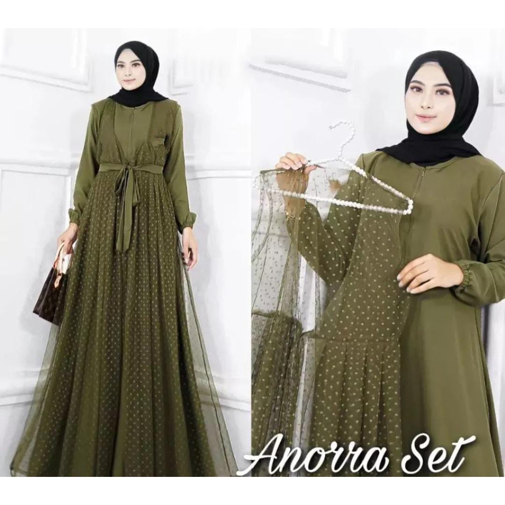 Annora Set Dress / Annora Dress Pesta / Annora maxy Premium / Annora Dress murah / Annora Gamis / me