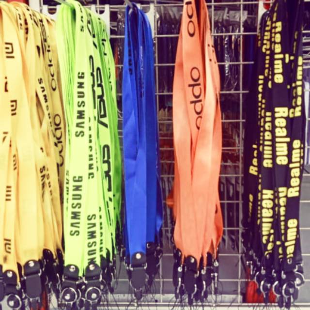 Gantungan HP / Tali HP / kalung HP branded Oppo, vivo realme xiaomi asus samsung