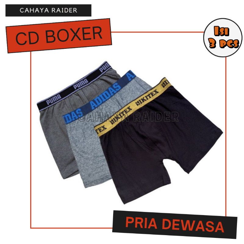 Craider-Celana Dalam Pria Boxer dewasa isi 3 pcs