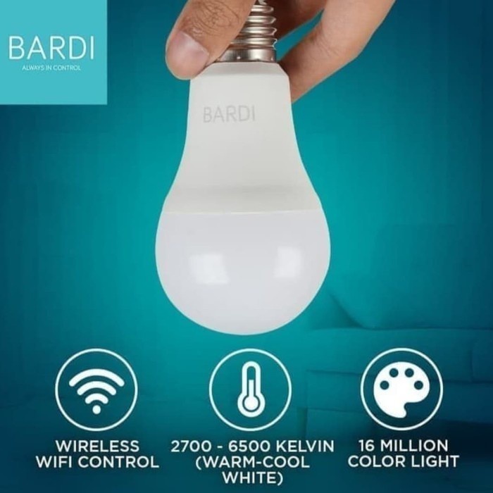 BARDI Smart 12W LIGHT BULB RGBWW Wifi Wireless IoT For Home Automation