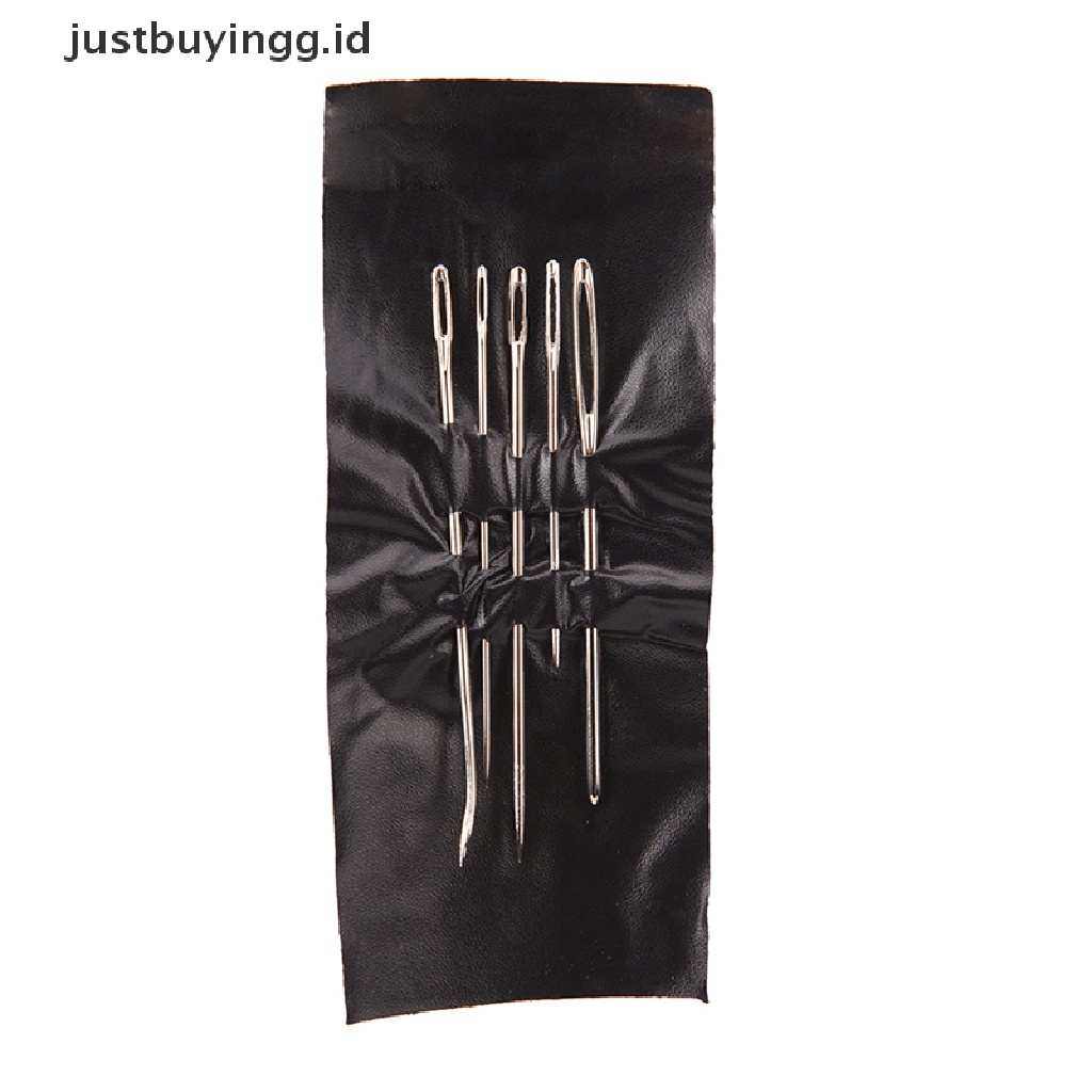 1 Set / 55pcs Jarum Jahit Bahan Stainless Steel Untuk Kerajinan Rumah Tangga