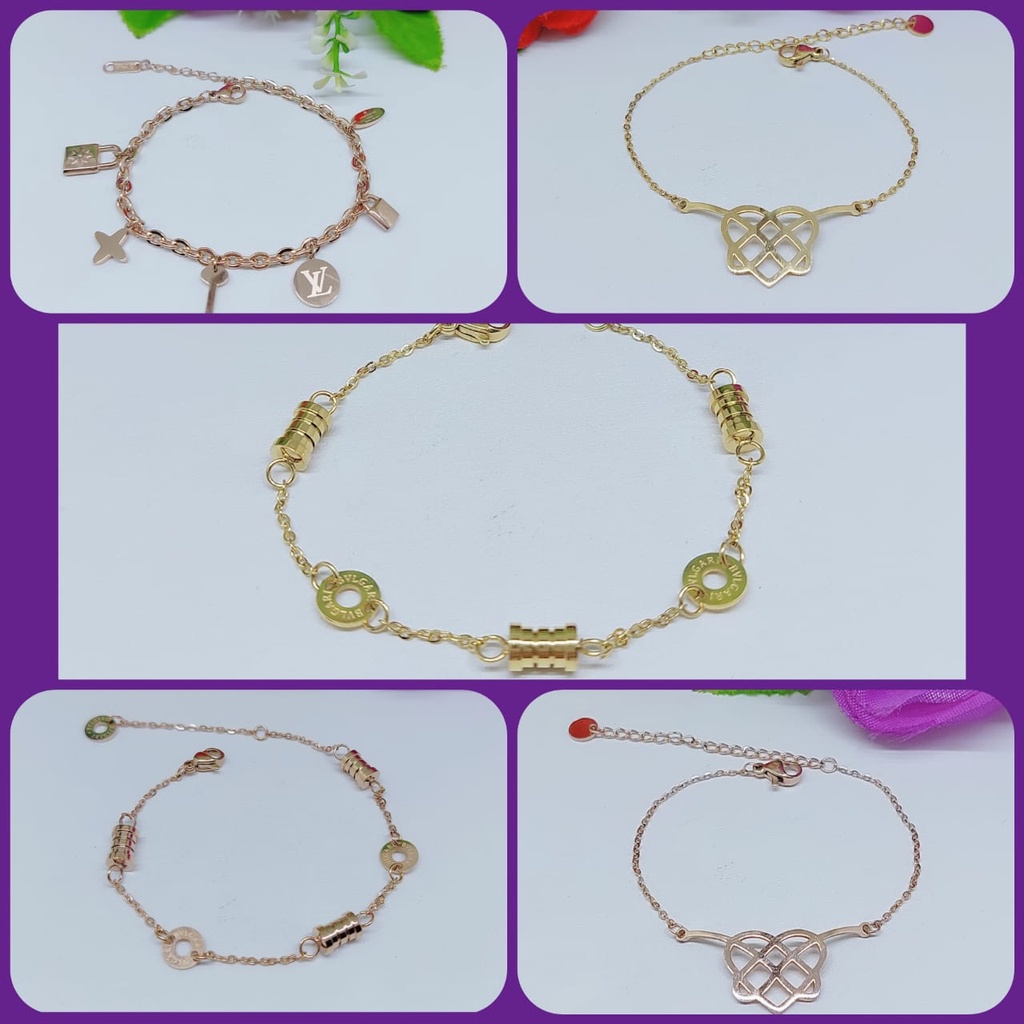 Titanium gelang wanita perhiasan fashion 0296-0297