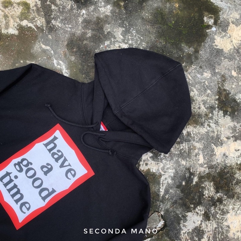 Hoodie Have A Good Time Black Size XL