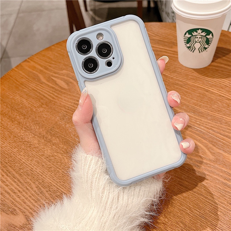 Case bumper Belakang Transparan shockproof Ultra Tipis Untuk iPhone 13 12 11 Pro MAX XS MAX