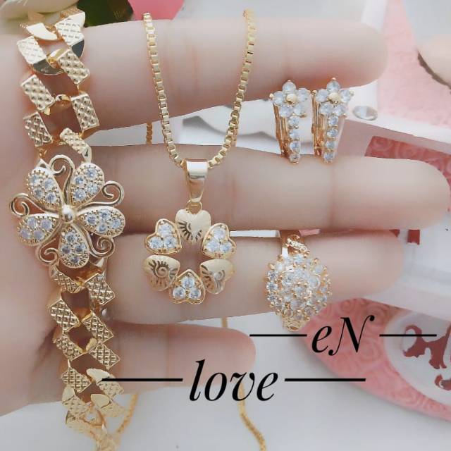 Xuping set perhiasan lapis emas 24k 2912