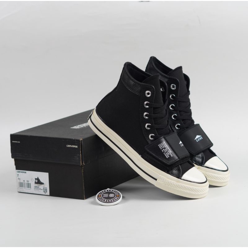 Sepatu Nieghborhood X Converse Chuck Taylor 70s Hi Black White