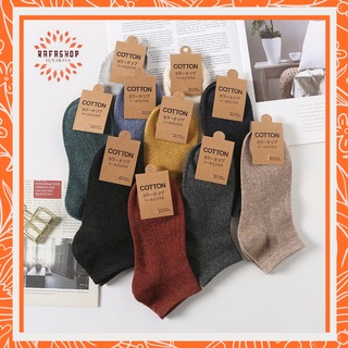 FASH014 KAOS KAKI POLOS PRIA WANITA UNISEX PENDEK MATA KAKI BAHAN COTTON IMPORT
