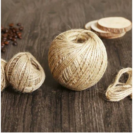 10 METER TALI RAMI /TALI GONI WARNA  NATURAL (2 PLY/ LILITAN)