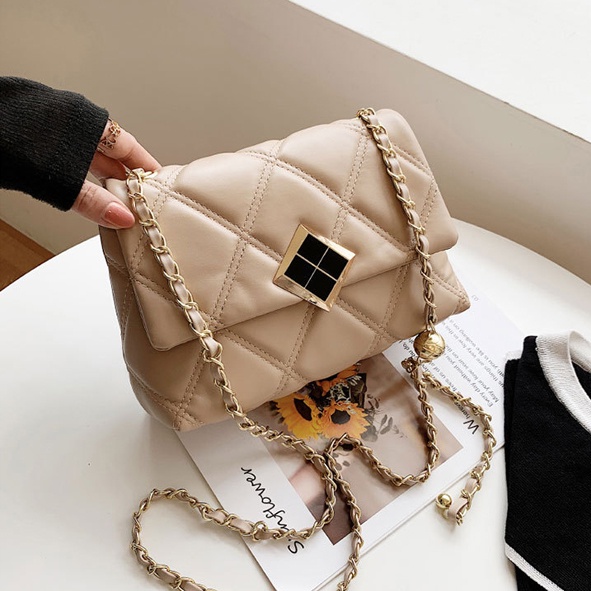 BJ43267 - BEIGE/BLACK/KHAKI/RED/YELLOW - TAS WANITA FASHION IMPORT MODIS ELEGAN TERMURAH TERLARIS TERBARU BAGSTORE JAKARTA TAS BATAM BQ3267