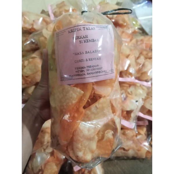 

kripik talas 300gr 100% produk original renyah enak dan terjangkau