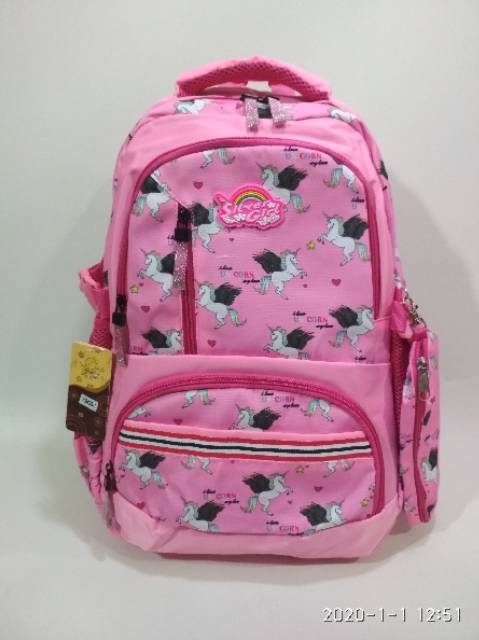 Tas alto silver girl import tas sekolah anak perempuan