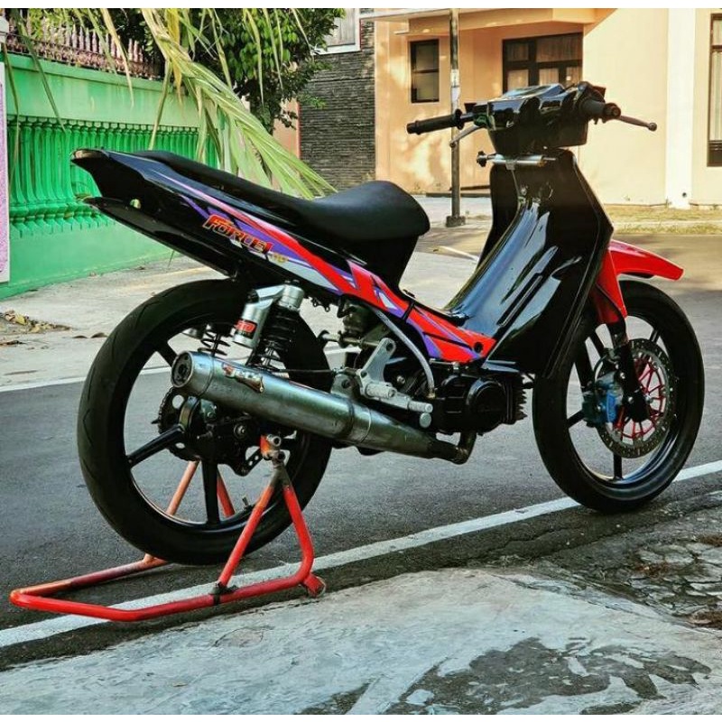 Striping Lis Sticker Standar Ori Yamaha Force1 1994 Striping Force 1 1994 merah