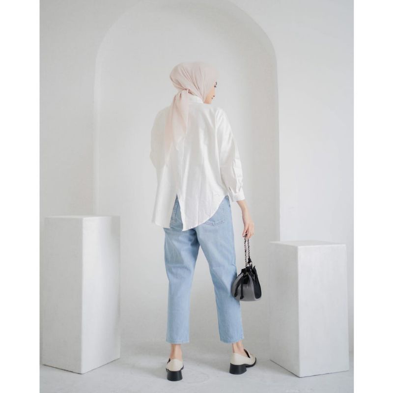 Nelka linen shirt//kemeja wanita oversize