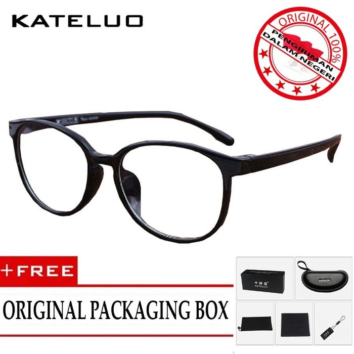 Frame Kacamata Korea Lensa Anti Radiasi Cahaya Komputer Kaca Mata Pria Wanita Blue Ray Laser Ori