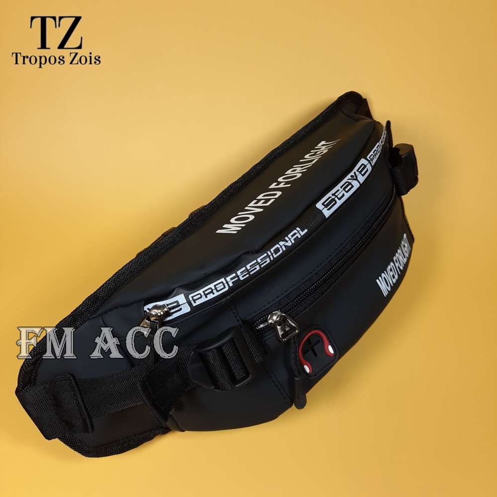 Waistbag Tas Selempang Waterproof Bahan Nilon Parasut Original Polo Prostar Tas Outdoor