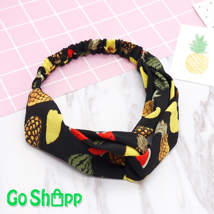 Bando Wanita Motif Buah - Bando Bandana Simpul Ala Korea - Headband - Bando Bandana Import [B03]