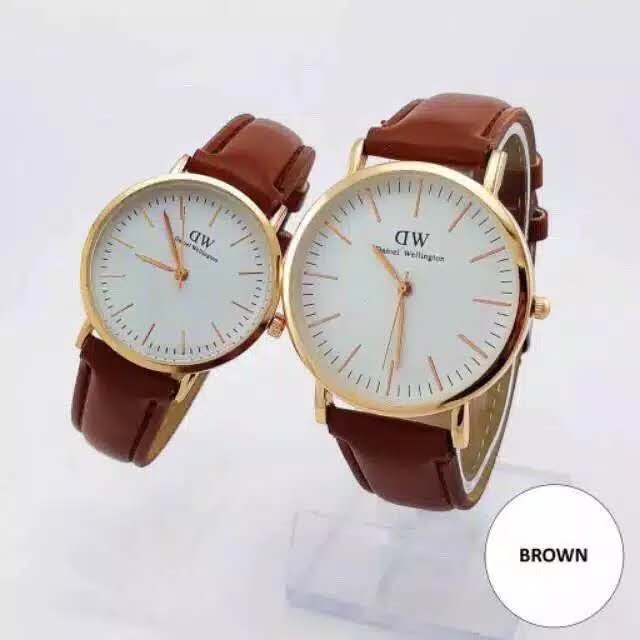 JAM TANGAN COUPLE FREE BATERAI ✅COD KULIT IMPORT GROSIR MURAH PREMIUM PRIA WANITA ANAK REMAJA DEWASA