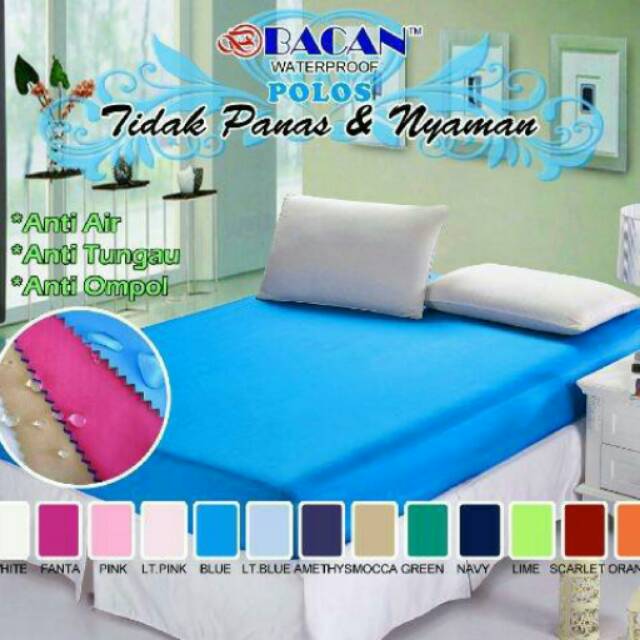Sprei waterproof/anti air/anti ompol ukuran king (180x200x30)