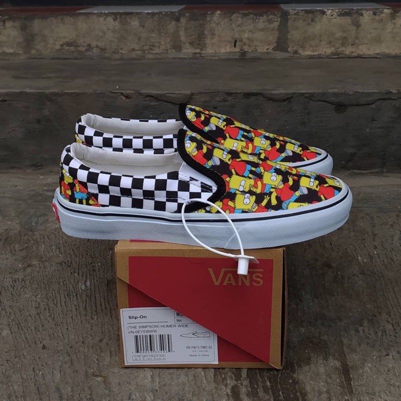 Vans Slip On The Simpsons Homer Wide
