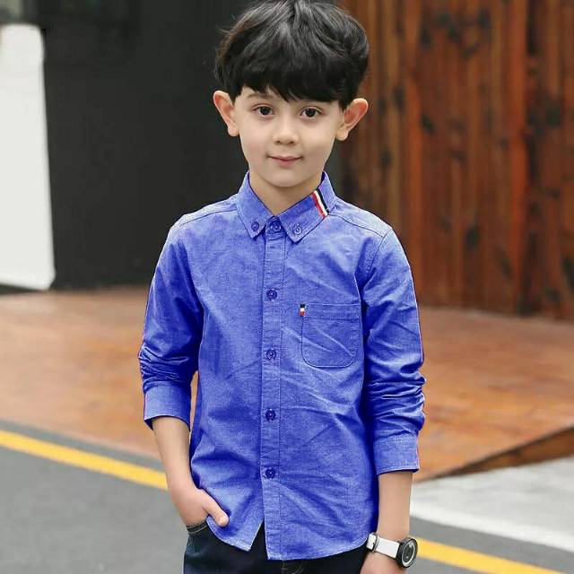 Baju Kemeja pakaian anak laki-laki USSEL kids 4-6 tahun (katun) ZP