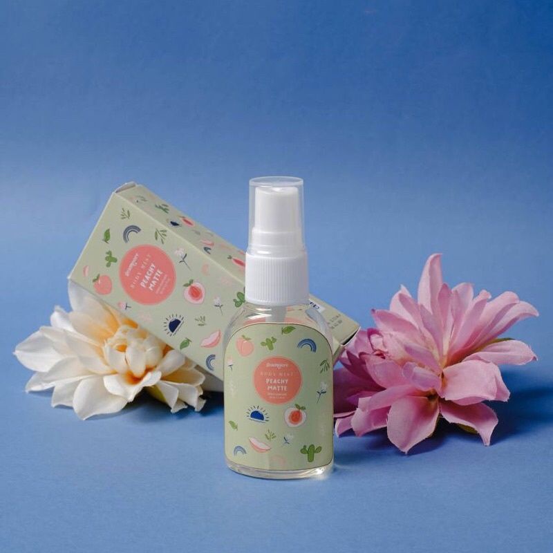 BODY MIST Geamoore BPOM Bodymist Parfum Badan Geamore-PeachyMatte