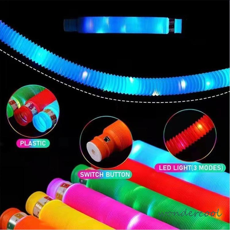 Pop Tube LED Stress Relief Sensory Mainan Sensorik Mainan Untuk Anak-anak Autistik Dan Gelisah Untuk Anak-anak Stres-Won