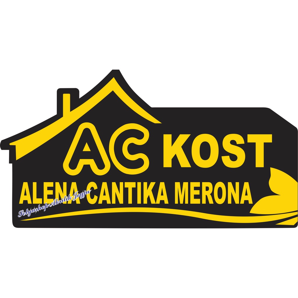 Nomor Rumah akrilik Papan nama akrilik