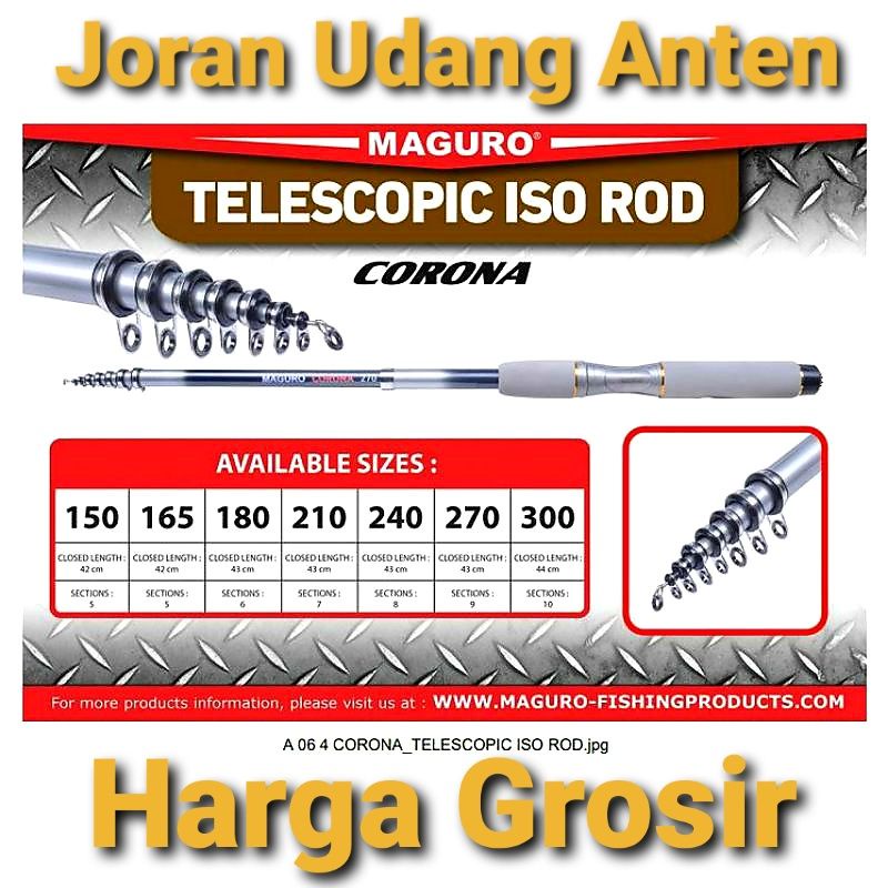 joran antena maguro corona / joran udang maguro / joran udang antena maguro corona 150,165,180 210,2