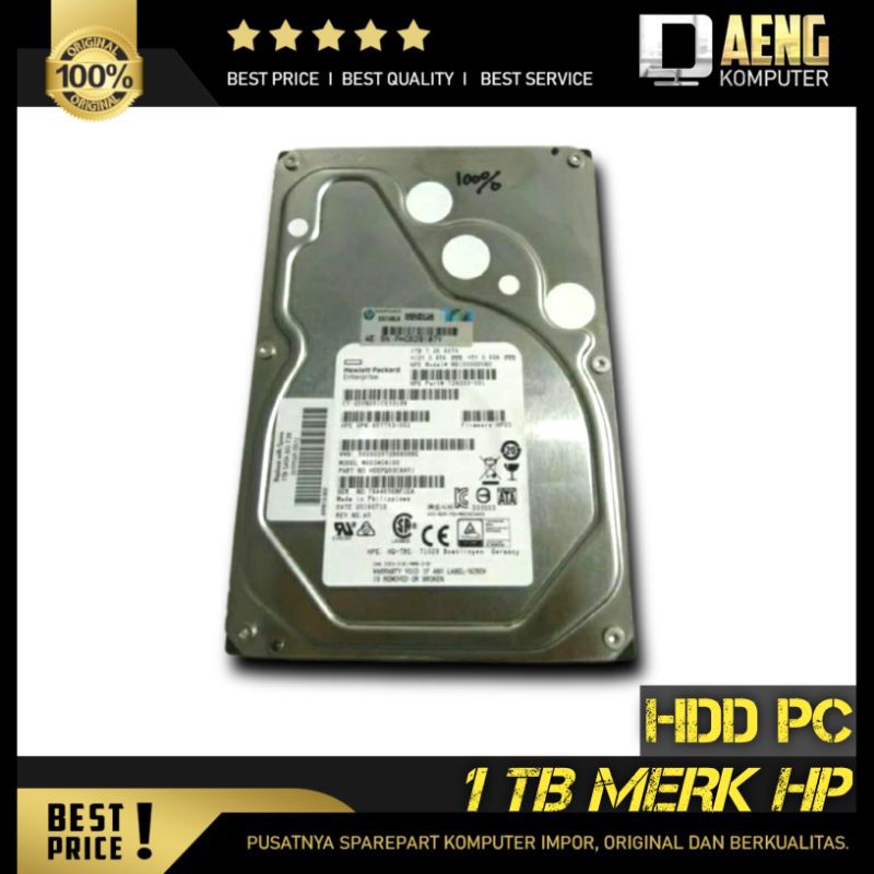 HDD hardisk harddisk hard disk internal Pc 1TB Merk Hp Bonus Kabel Sata Original Murah