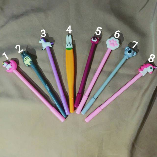 

Pulpen gel lucu berkarakter