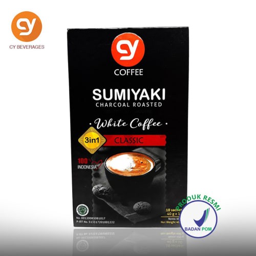 

CY COFFEE SUMIYAKI CHARCOAL ROASTED WHITE COFFEE 3 IN 1 CLASSIC 400G