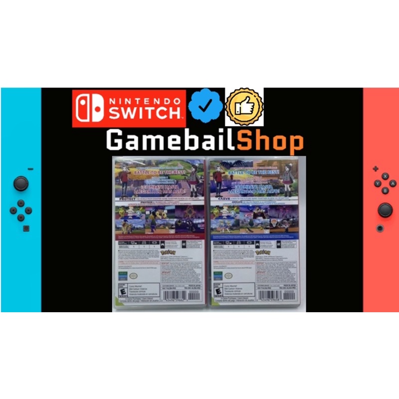 Nintendo Switch Game - Pokemon Sword / Pokemon Shield ( US / EUR / English ) Kaset Cardridge Nintendo Game FISIK