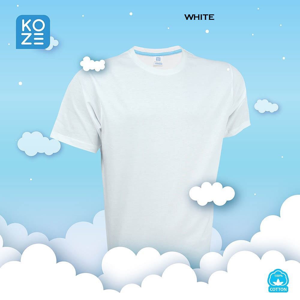 KAOS KOZE POLOS WHITE