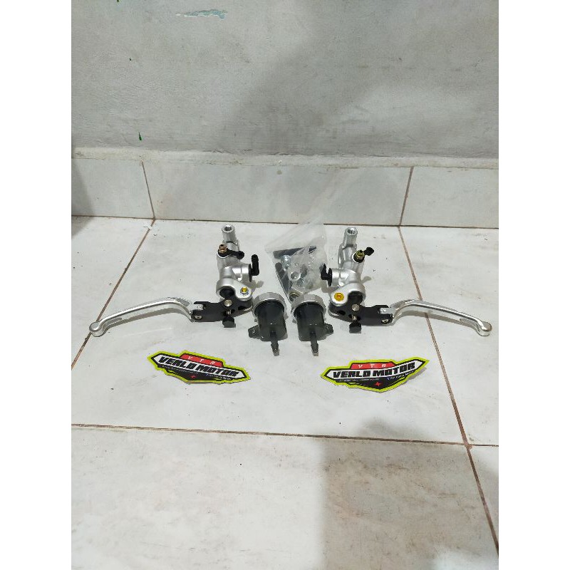 MASTER REM RADIAL VND KIRI KANAN SILVER MERAH GREY