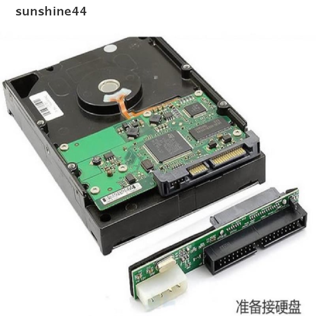 Sunshine Adapter Konverter Plug &amp; Play Sata Ke Pata IDE 7 + 15pin 3.5 / 2.5 Sata HDD