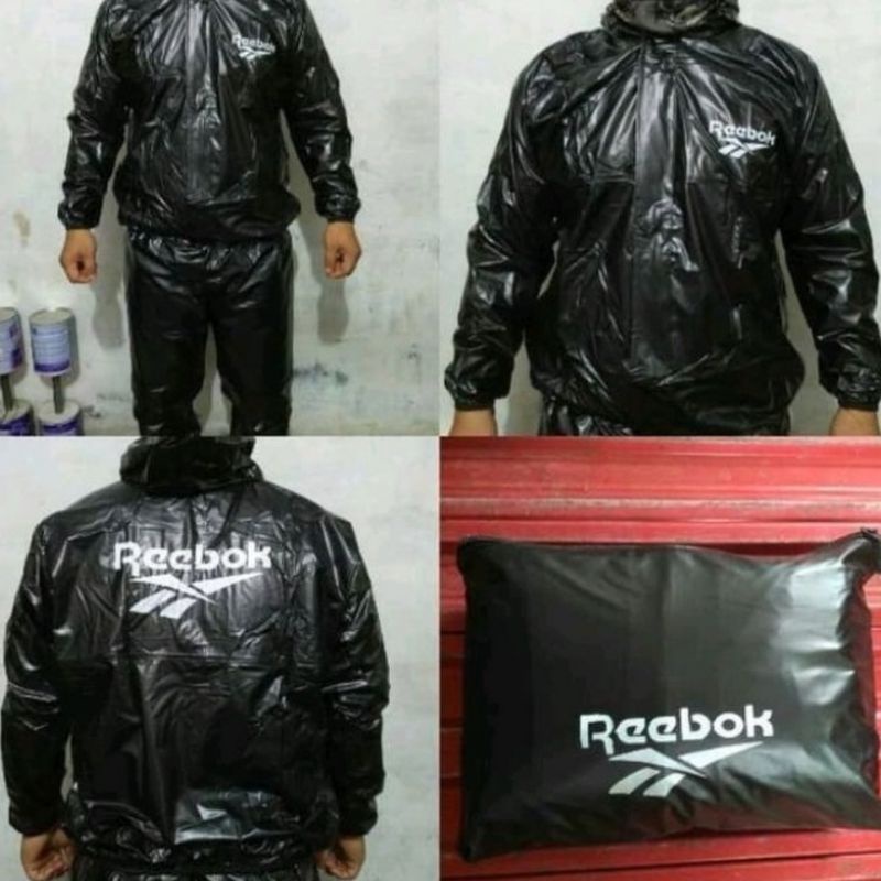 Baju sauna reebok/jas hujan reebok/sauna olahraga/sauna tni ad