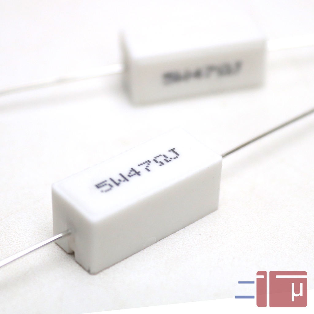 Resistor Kapur 47R 47 Ohm 5W Taiwan Kaki Tembaga