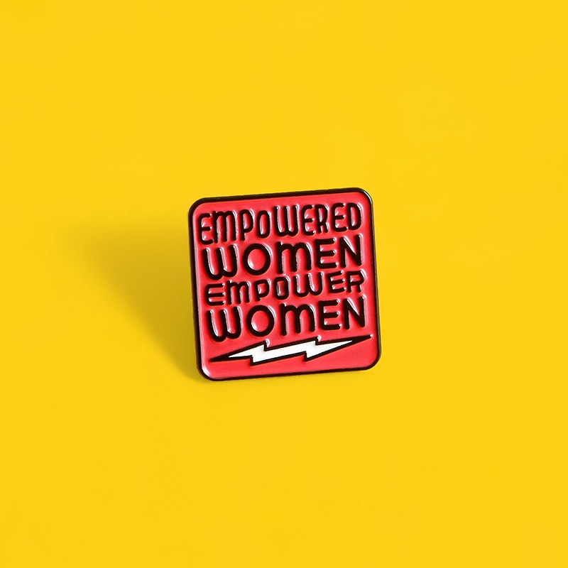 Bros pin Enamel Desain Power Custom Feminism Gender Equality Untuk Wanita