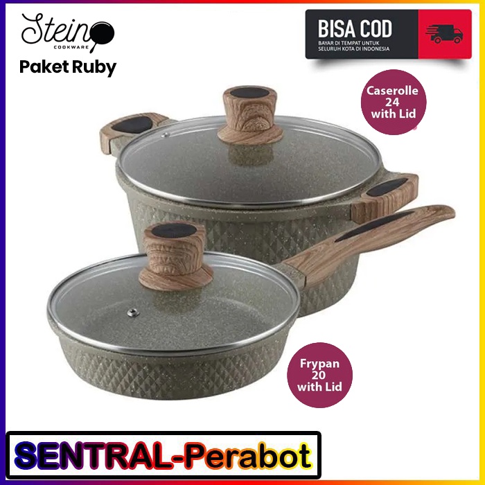 STEIN Cookware PAKET RUBY Granite Diamond Series