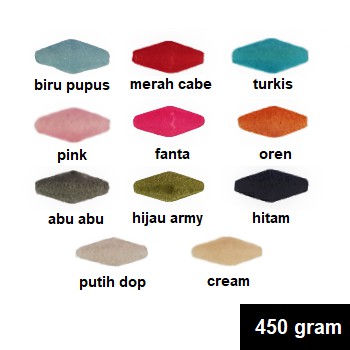 Mote Beludru Jahit Panjang @450 gram