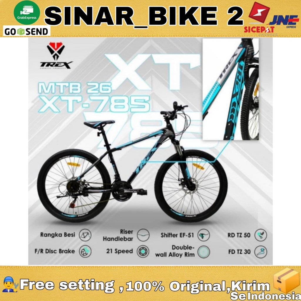 Sepeda Gunung 26 Inch TREX 785 MTB 21 Speed