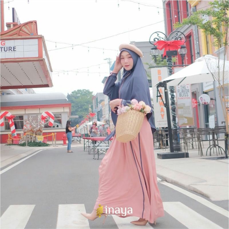 Gamis Pena Syar'i by inayah (non khimar)