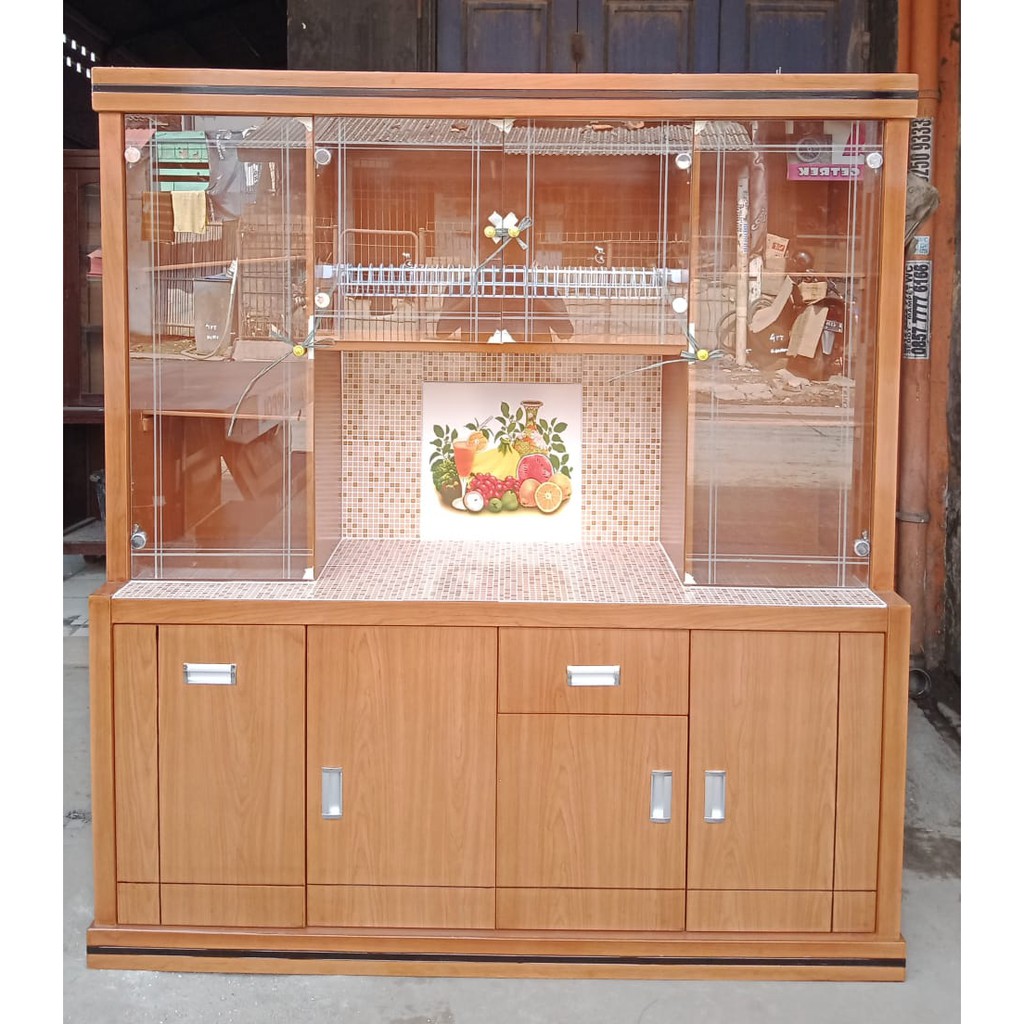 lemari sayur nadera / rak piring/rak piring duco/ rak piring minimalis 4 pintu