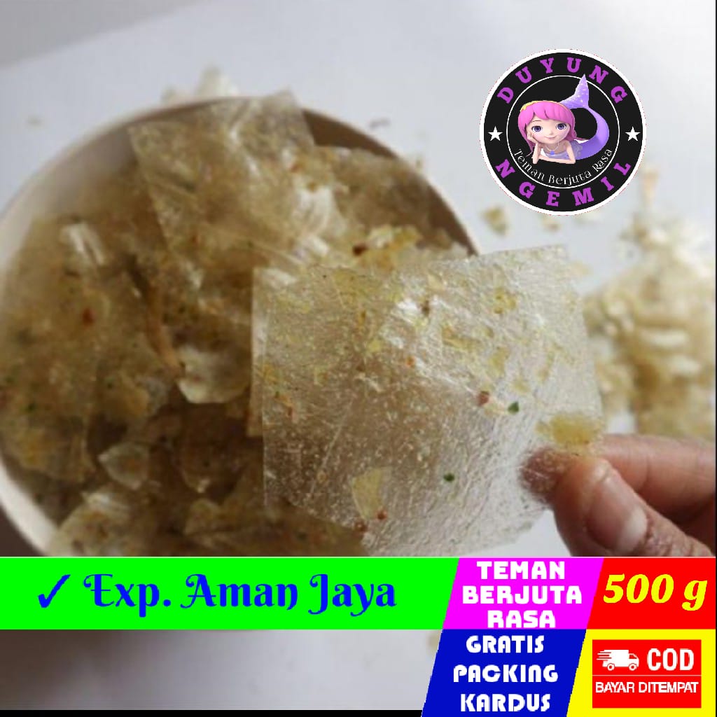 

Keripik Kaca Original 500g Premium / Keripik Kaca Khas Daerah| Duyung Ngemil - makanan ringan snack kiloan jajanan jadul camilan termurah jajanan murah cemilan sehat Jajanan