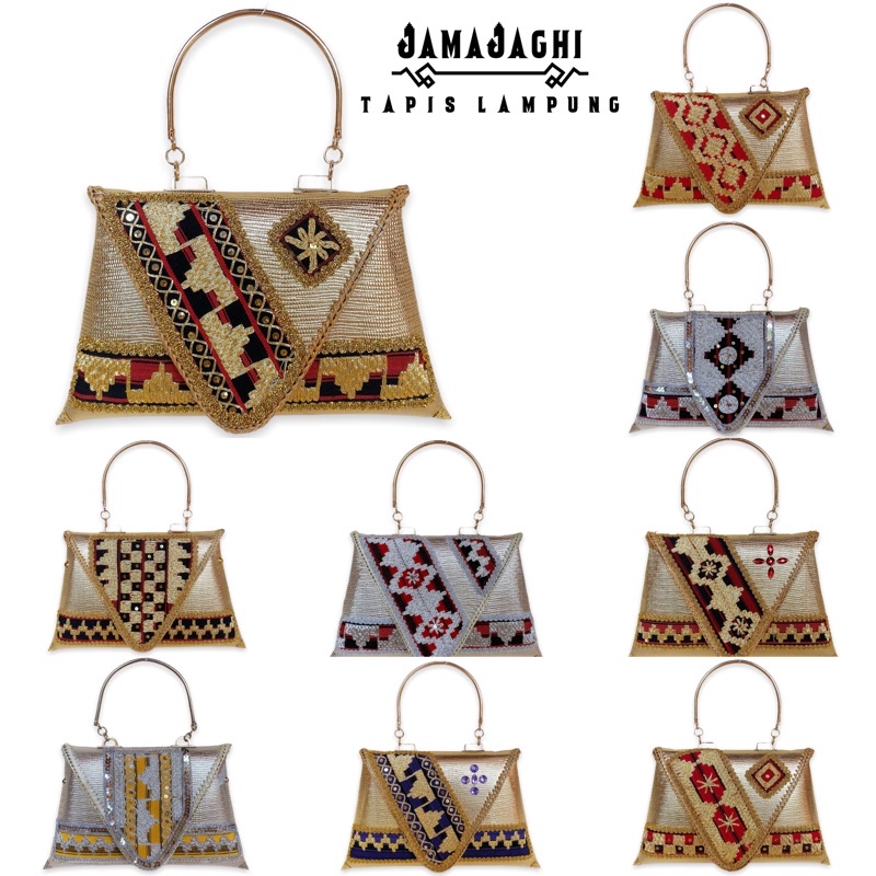 JAMAJAGHI Tas Tapis Clutch Tapis Lampung Model Tenteng Baru Size M Murah