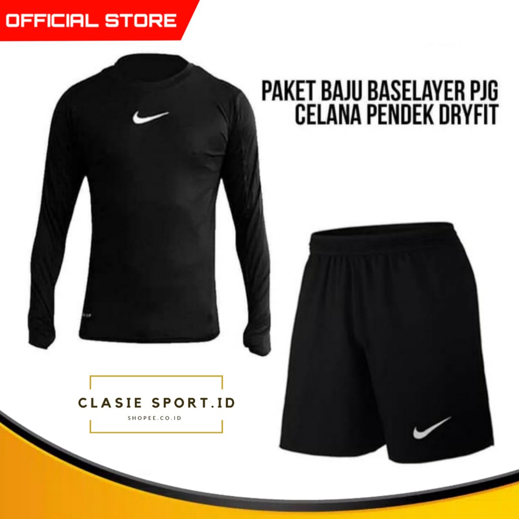 PAKET SETELAN CELANA PENDEK BAJU  KAOS LENGAN  PANJANG  