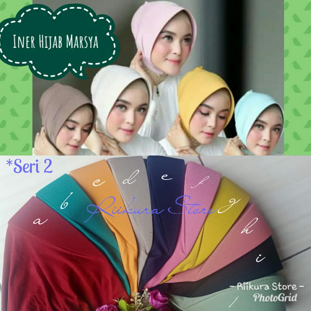 Inner hijab marsya/ciput pet hijab pengantin aneka warna