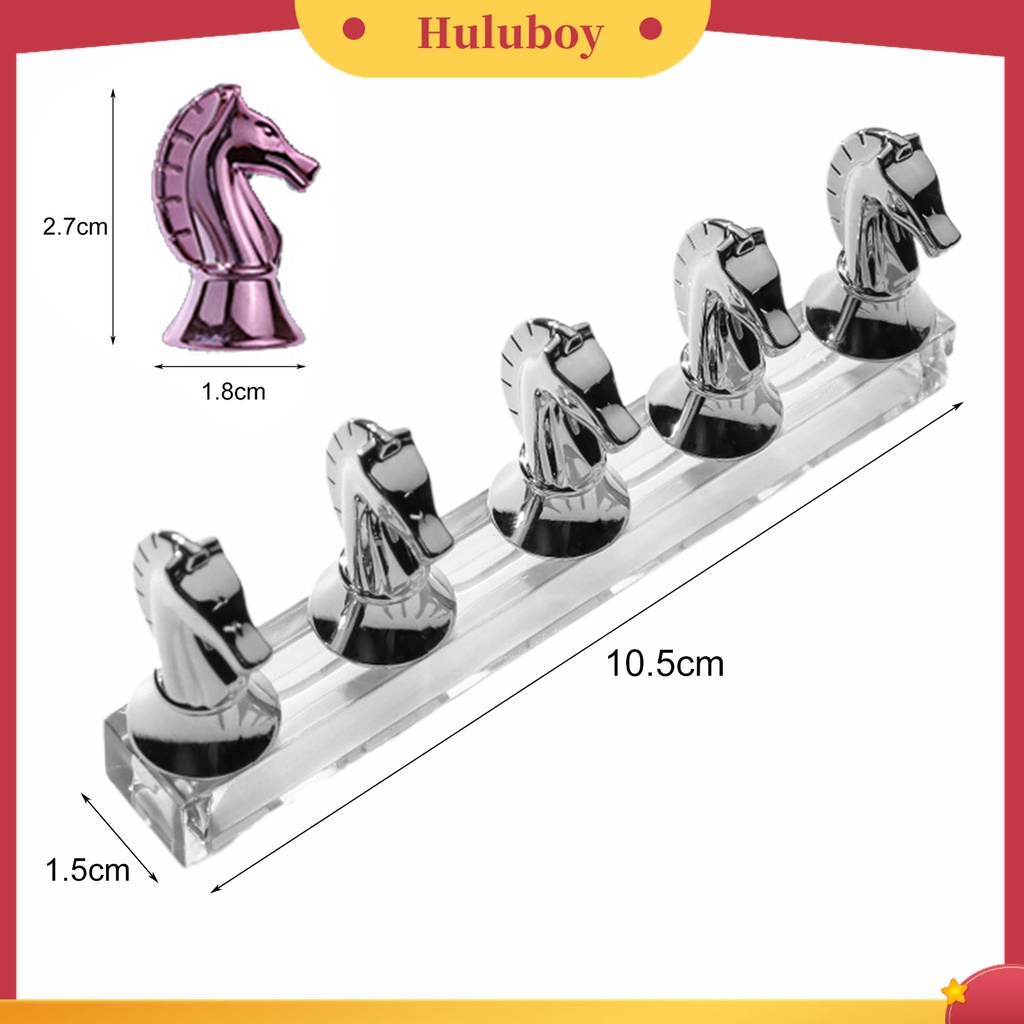 Huluboy Huluboy♡ Stand Holder Display Kuku Palsu Bahan Metal Untuk Latihan Manicure