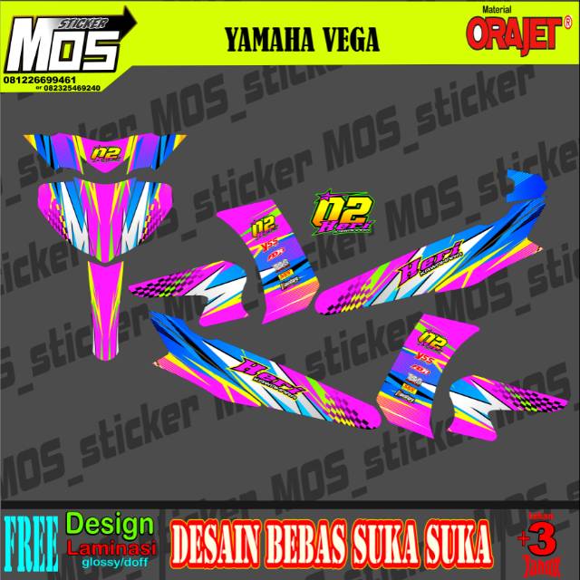 Fantastis 30 Stiker  Keren  Motor Vega  Zr  Arjuna Gambar